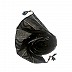 Wave design stripes hijab with two bold fringe's - Black Wave design stripes hijab with two bold fringe's - Black